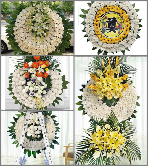 山东青岛平度市东阁街道大鱼脊山沟西村花圈速递